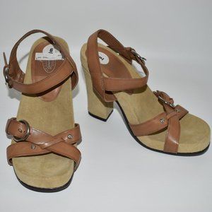 Dr. Scholl's Women's New Brown and Tan Heels 6.5